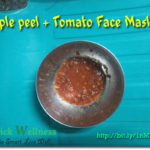 My quick Apple Peel + Tomato Face Mask Recipe